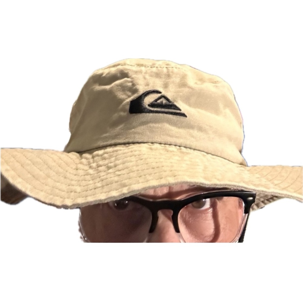 Quicksilver Bonnie Hat Khaki Wide Brim Outdoor Sun Protection Mens